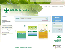 Tablet Screenshot of dge-medienservice.de